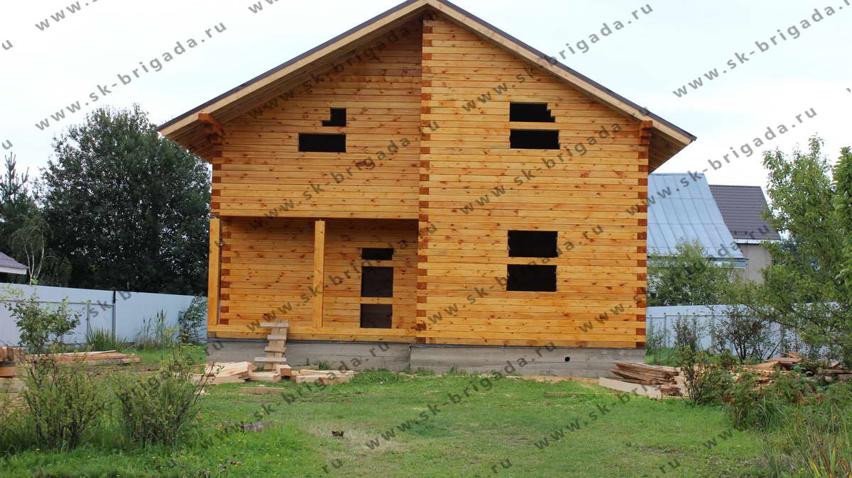 Дом из бруса 9x10 в 150м2 Дом из бруса 9x10 в 150м2